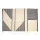 Bernardine wool and cotton rug in black and white 160 x 230 cm