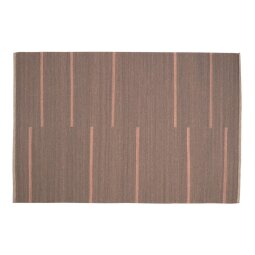 Tapis Caliope en laine et coton marron 160 x 230 cm