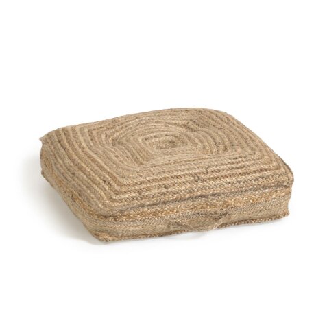 Jute floor-pallet cushion Abir 63 x 63 cm