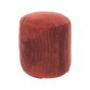 Cadenet round pouffe in wide seam terracotta corduroy, Ø 40 cm