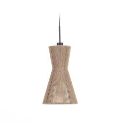 DE_Abat-jour pour suspension Crista en jute finition naturelle Ø 24,5 cm