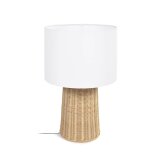 Kimjit table lamp in rattan with natural finish