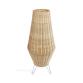 Large Kamaria floor lamp in rattan with natural finish