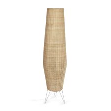 Vloerlamp Kamaria groot rotan met natuurlijke finish