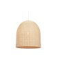 Druciana rattan ceiling light shade with natural finish Ø 60 cm