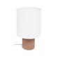 Eshe table lamp in ceramic with terracotta and white finish