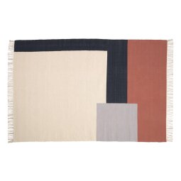 Cataleya 100% cotton multi-coloured rug 160 x 230 cm