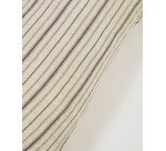 Funda cojín Etna 100% lino rayas marrón 30 x 50 cm