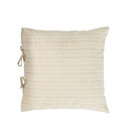 Etna 100% linen cushion cover with beige stripes 45 x 45 cm