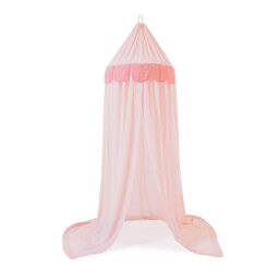 Ciel de lit enfant Carelene 100% coton rose