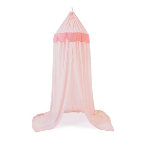 DE_Ciel de lit enfant Carelene 100% coton rose