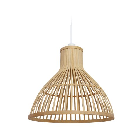 Nathaya bamboo ceiling lampshade with a natural finish, Ø 46 cm