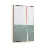 Cuadro Malvern blanco y verde 50 x 70 cm