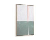 Cuadro Malvern blanco y verde 50 x 70 cm