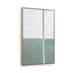 Cuadro Malvern blanco y verde 50 x 70 cm