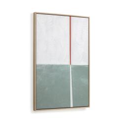 Tableau Malvern vert et blanc 50 x 70 cm