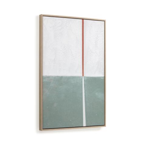 Tableau Malvern vert et blanc 50 x 70 cm