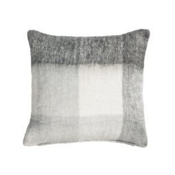 Catarina white and grey check cushion cover 45 x 45 cm