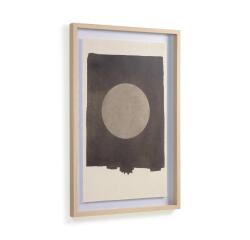 Cuadro Naira círculo negro 60 x 90 cm