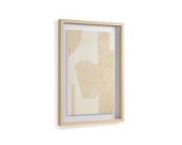 Cuadro Nannete formas geométrica beige 50 x 70 cm