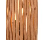 Aplique Crescencia de madera con acabado envejecido