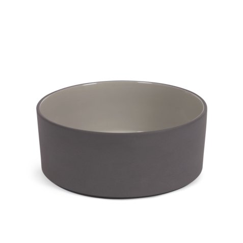 Thianela large porcelain bowl in grey