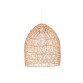 Lampenkap voor hanglamp Domitila in rotan met natuurlijke finish Ø 44 cm