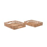 DE_Lot Coleenn de 2 plateaux rectangulaires 100% rotin finition naturelle