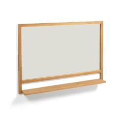 Espejo Taciana de madera maciza de teca 100 x 70 cm