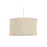 Abat-jour pour suspension Mariela en lin finition beige Ø 50 cm