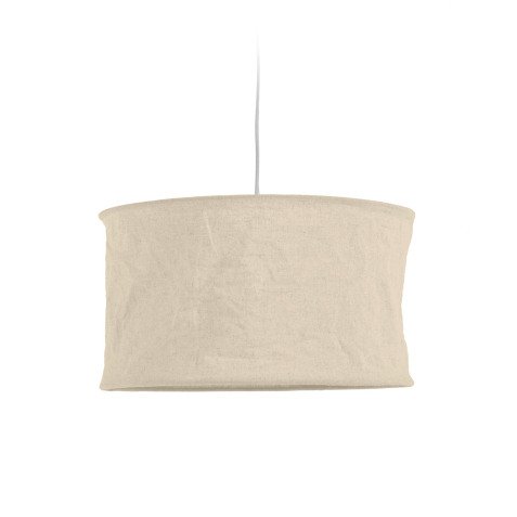 Abat-jour pour suspension Mariela en lin finition beige Ø 50 cm