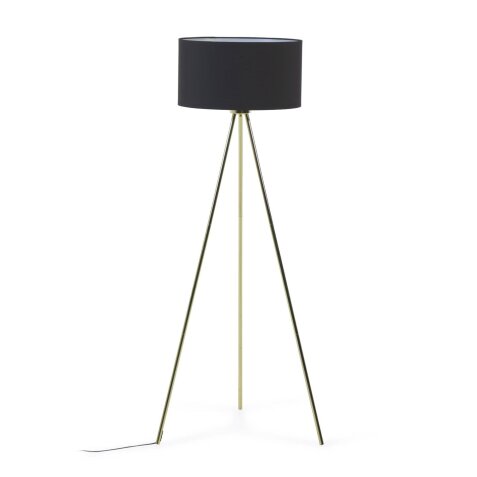 Ikia floor lamp in metal with brass finish