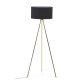 Ikia floor lamp in metal with brass finish