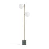 Lonela floor lamp in marble with green finish