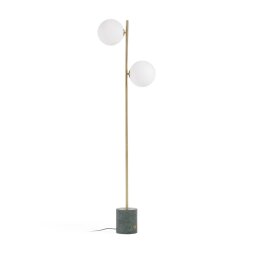 Lonela vloerlamp in marmer met groene afwerking