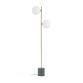 Lonela floor lamp in marble with green finish