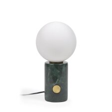 Lonela table lamp in marble with green finish