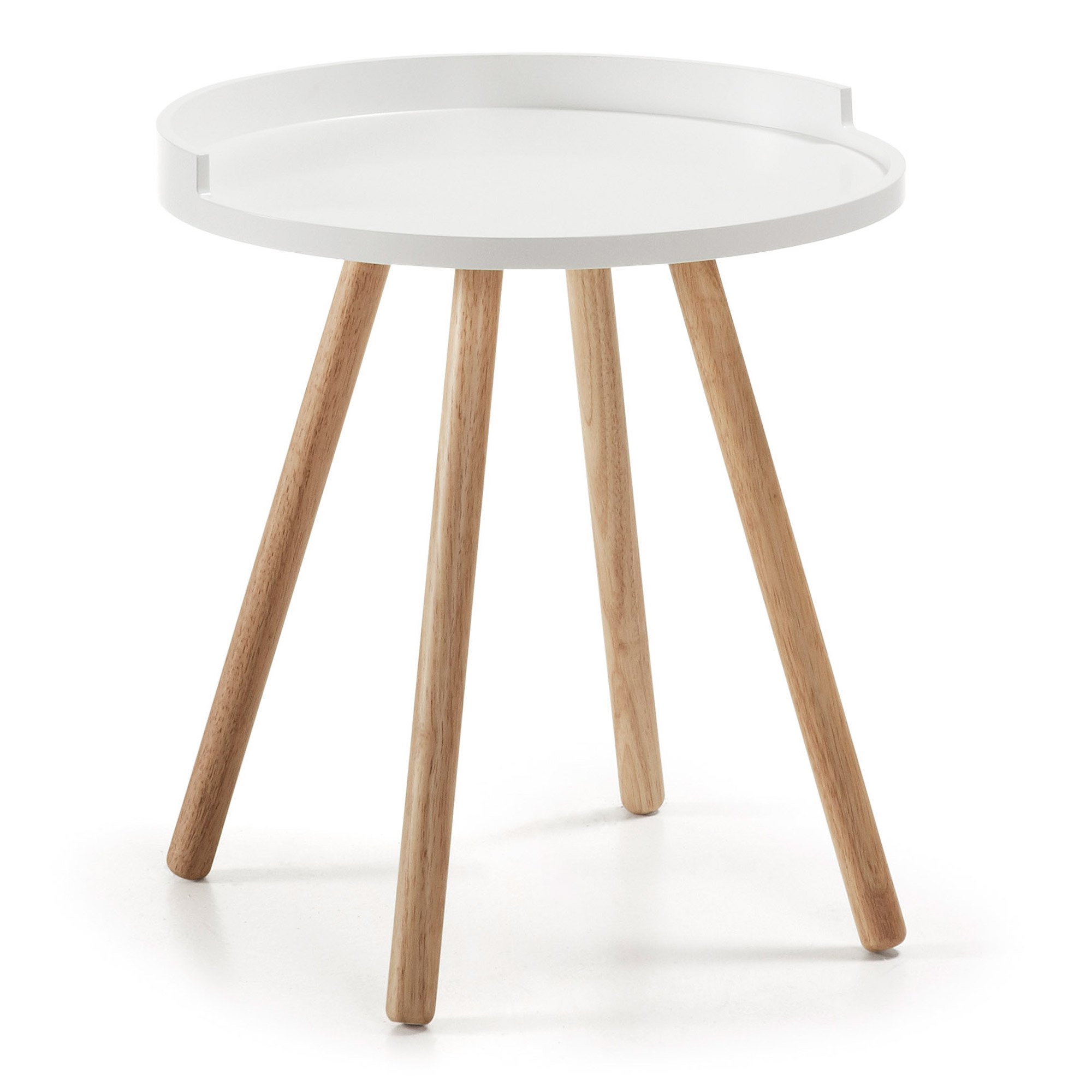 White Kurb side table Ø 46 cm FSC MIX Credit