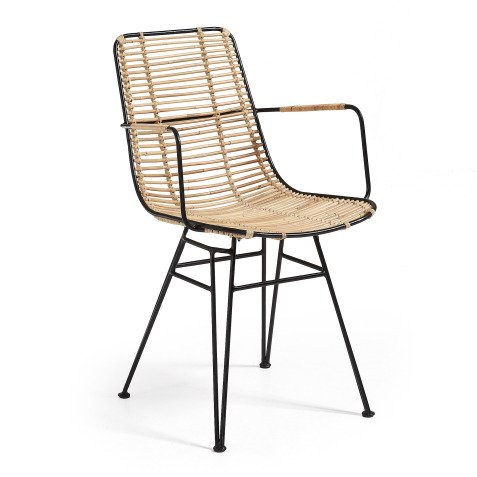 Tishana rattan  chair with armrests