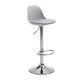 Taburete Orlando-T gris de acero altura 60-82 cm