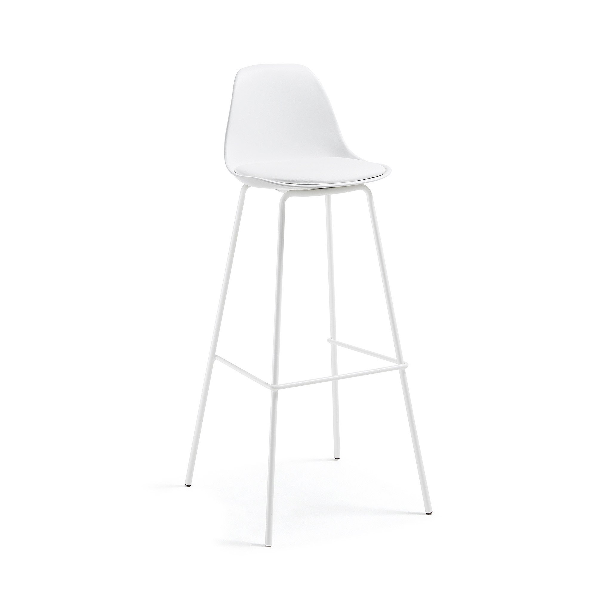 White Brighter barstool height 75 cm