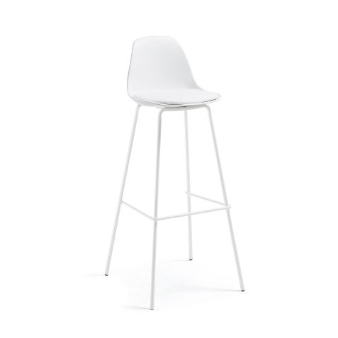 White Brighter barstool height 75 cm