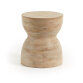 Mazy solid mango wood side table, Ø 40 cm