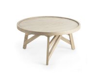 Mesa de centro Tenda madera maciza de mindi Ø 81 cm