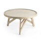 Table basse Tenda en bois de Mindy massif Ø 81 cm