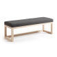 Banquette Loya bois massif de hêtre 128 cm