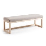 Banquette Loya bois massif de hêtre 128 cm