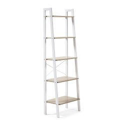 Aarhus shelving unit in white, 56 x 172 cm