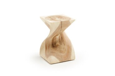 Table d'appoint Hakon en bois de manguier massif 30 x 30 cm