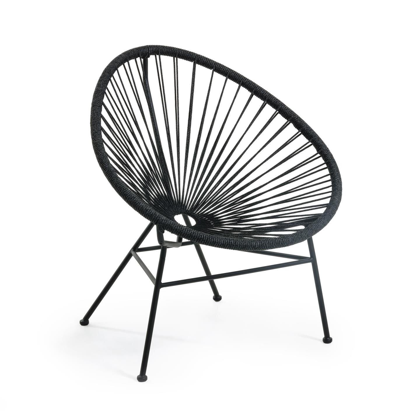 Fauteuil Samantha - corde - structure acier galvanisé